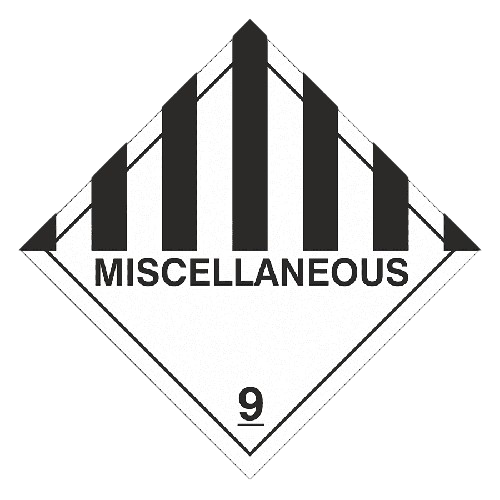 Miscellaneous Dangerous Goods (IATA Class 9):